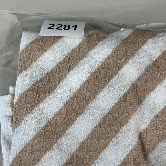 Soft Surroundings Glorietta Striped Top Cream Beige Size Xsmall - Picture 12 of 12